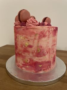 Pink and Gold Buttercream